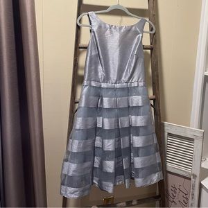 J Taylor silver cocktail dress